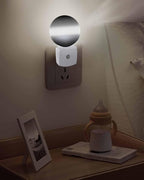 Night Lights Auto Sensor Black Ombre Night Light Solid Color Round Lamp Plug-in - Image 5