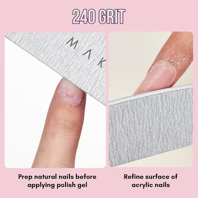 Makartt Nail File: 240/240 Grit Emery Boards - Image 3