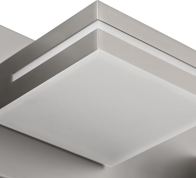 SineRise LED Modern Bathroom Vanity Light Fixtures, Brushed Nickel Modern - Image 3