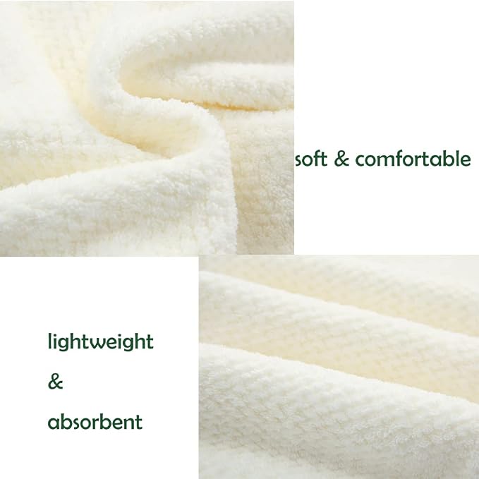 M-bestl 2 Pack Hair Towel Wrap, Absobent Hair Drying Towel - Image 5