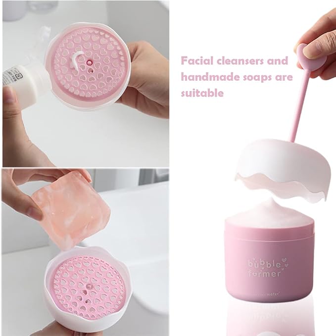 Face Wash Foam Maker, Facial Cleanser Foam Cup Froth Whip Bubble Maker Skin - Image 5