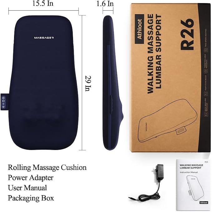 Back & Neck Massager with Heat for Pain Relief, FSA Full-Length Rolling Massage - Image 8