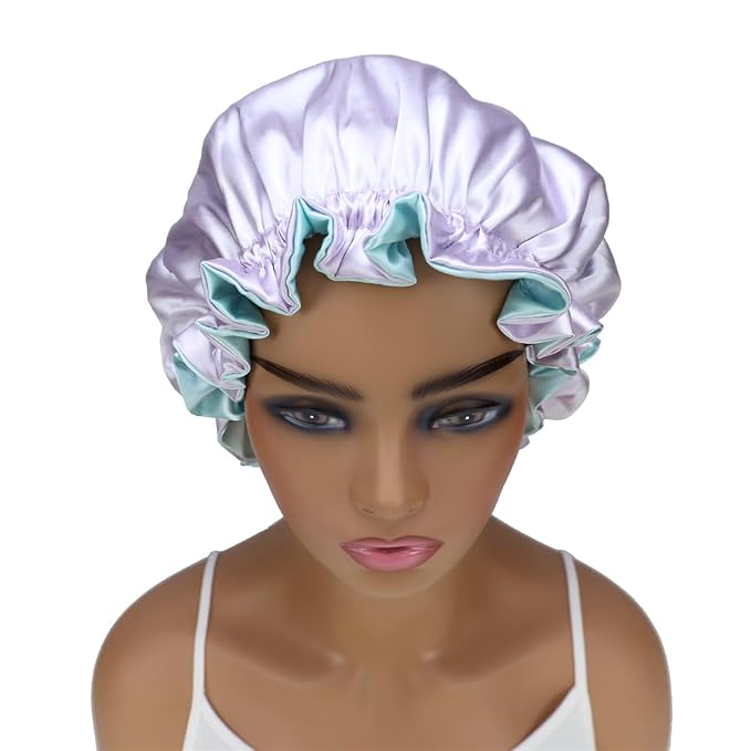 Adjustable Silk Satin Bonnet Hair Care Caps - Image 4