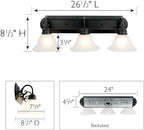 Design House 589796 Millbridge Vanity Light Dimmable - Image 5
