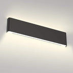 Aipsun 24in/20W LED Matte Black Modern Vanity Light Matte Black Wall Light Up by Aipsun