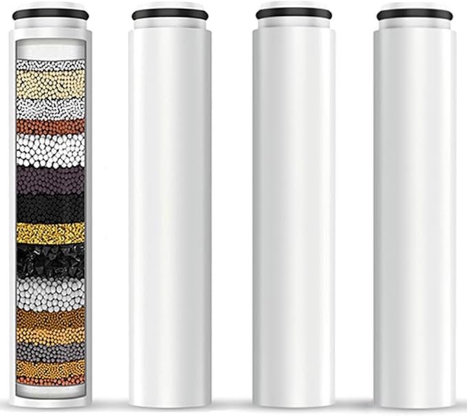 AWO 4 PACK Replacement Shower Head Filter Cartridge Compatible by AWOReplacementProjectorLamp