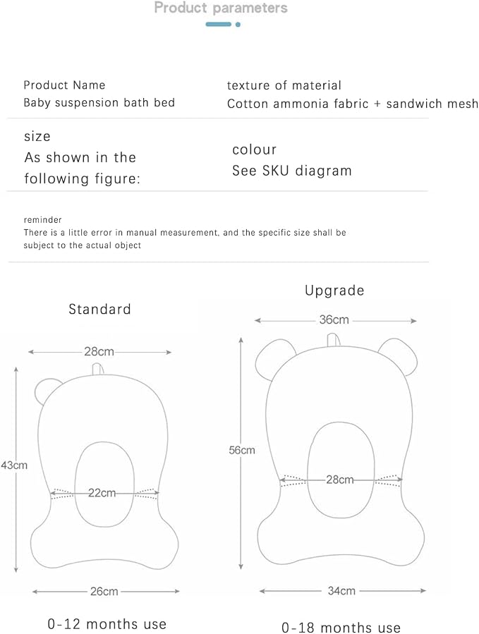 Baby Bath Cushion Pad Newborn Bathtub Mat Infant Bath Supporter Net Baby - Image 4