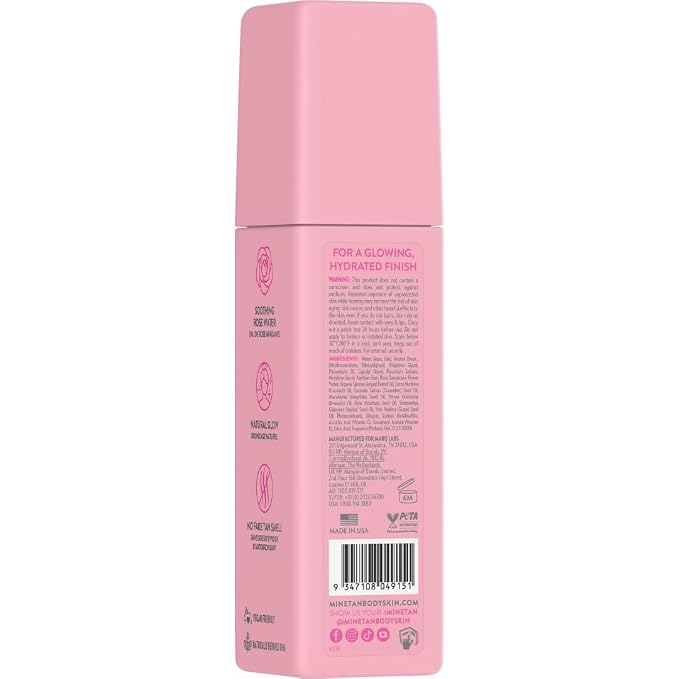 Minetan Rose Face Tan Mist | Clear Facial Self Tanning Spray | Gradual Daily - Image 2