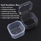 Nail Tool Sterilizer Box Plastic Disinfectant Container - Image 2