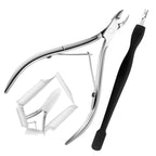 Nail Cuticle Trimmer with Cuticle Pusher Tool. Cuticle Nippers Professional and by BRHEMMA