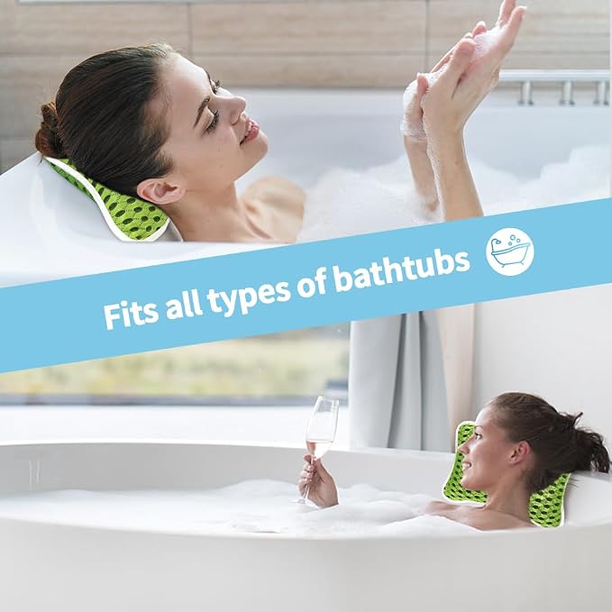 Luxury Bath Pillows for Tub, Slip Resistant Waterproof Bath Pillows for Tub - Image 7