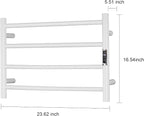 Heated Towel Racks for Bathroom, Wall Mounted Electric Towel Warmer Racks - Image 4