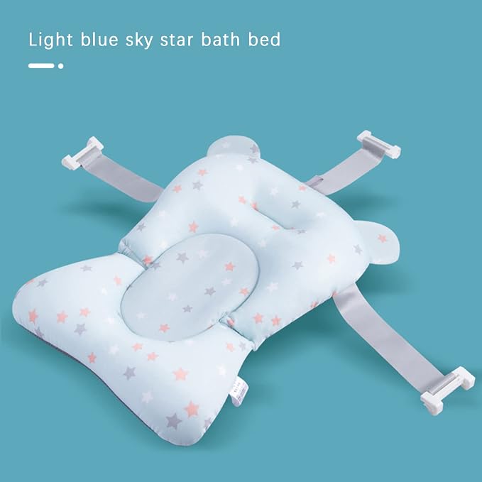 Baby Bath Cushion Pad Newborn Bathtub Mat Infant Bath Supporter Net Baby - Image 2