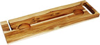 EcoDecors Eleganto 30" Live Edge Solid Teak Bath Caddy Tray - Image 9