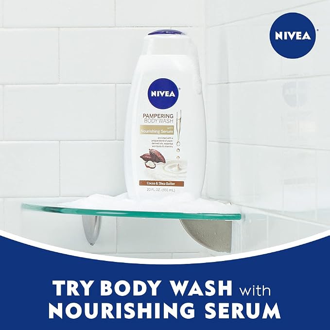 Nivea Pampering Cocoa and Shea Butter Body Wash - Image 6
