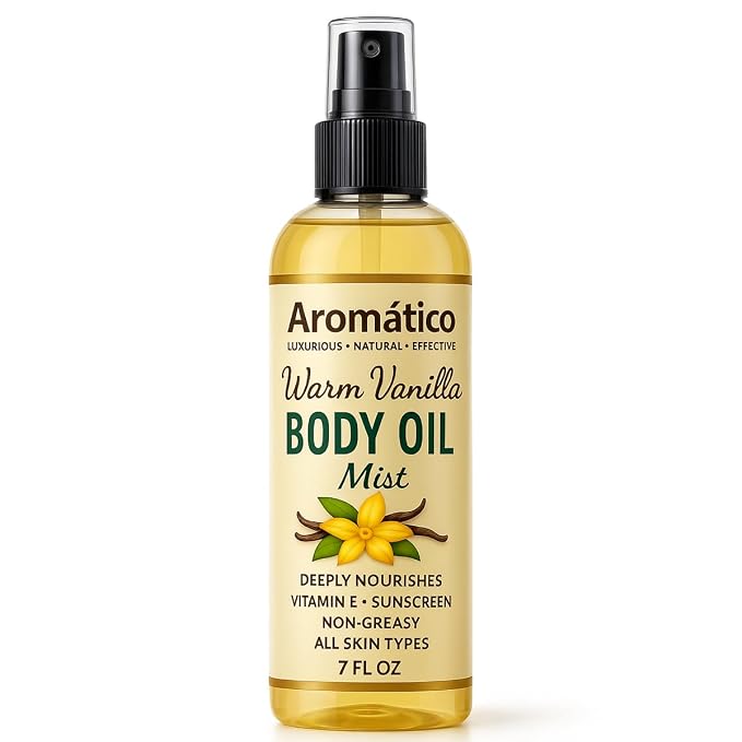 Aromatico Warm Vanilla Body Oil Mist - Image 2