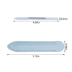 2 Pcs Transparent White Glass Cuticle Pusher Tool - Image 2