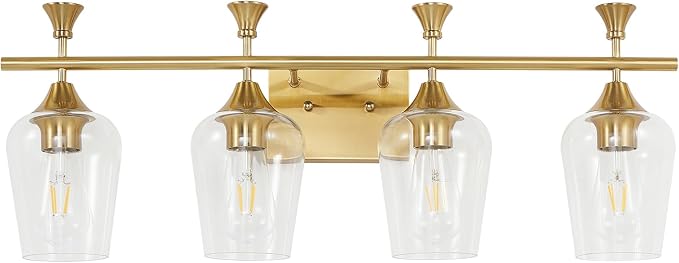 Bathroom Light Fixtures, Brushed Gold Vanity Lights by BringBrightnesstoYourLife
