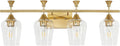 Bathroom Light Fixtures, Brushed Gold Vanity Lights by BringBrightnesstoYourLife