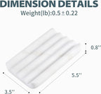 2 Pcs Soap Holder for Bathroom, Marble Soap Dish for Kitchen Countertop - Image 6