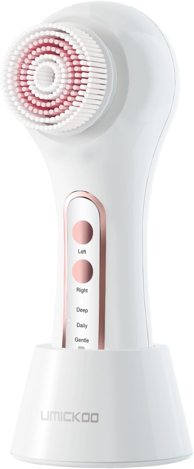 UMICKOO Electric Facial Cleansing Brush, 2-Way Rotating Face Scrubber by UMICKOO
