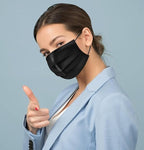 NNPCBT 500PCS 3 ply black disposable masks filter mask - Image 6