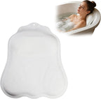 Soft Silicone Bath Pillow, Adjustable Airbag Ergonomic Neck Support Design by Mvegoiuok
