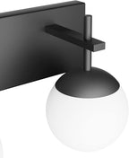 Ralbay Matte Black Bathroom Wall Light Fitures 2-Light Mid Century Modern - Image 7
