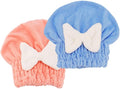 2Pcs Microfiber Hair Wrap Hair Drying Cap Hair Plopping Cap Towel Curly Hair by Tihebax