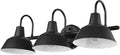 Globe Electric 65554 Barnyard 3-Light Vanity Light, Matte Black by GlobeElectric