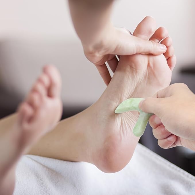ewinever Ewin24 Natural Jade Foot Massager Acupuncture Point Massage Foot Care - Image 5