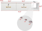 Wall Mount Styling Station for Hair Stylist, Wooden Hair Salon Station Storage - Image 3