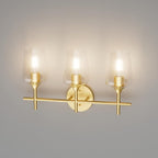 Ralbay Gold Bathroom Vanity Light 3-Lights Vintage Gold Vanity Lights Wall - Image 2