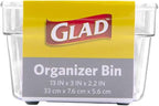 Glad Plastic Drawer Storage Tray – Heavy Duty Organizer Bin - Image 7