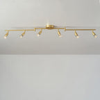 Globe Electric 57505 Payton 6-Light Foldable Track Lighting, Painted Brass - Image 6