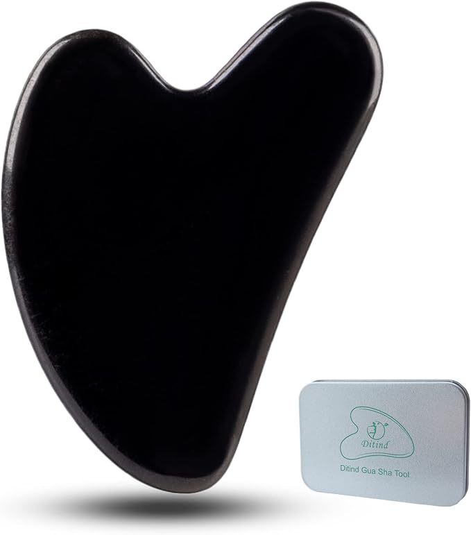 Ditind Gua Sha Facial Tools, Natural Jade Guasha Tool by Ditind