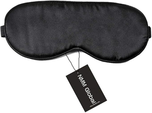 100% Mulberry Silk Sleep Mask Blackout, Cute Natural Sleeping Mask by NMMGlobal