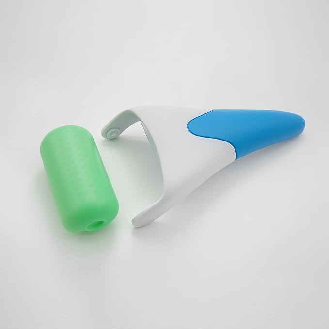 Chikoni 3 in 1 Ficial Face Ice Jade Roller and Gua Sha Tool, 100% Natural Real - Image 4