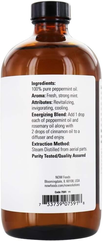 NOW Foods - Peppermint Oil - 16 oz. - Image 2