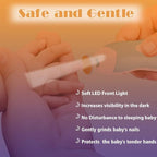 Baby Nail Trimmer Electric Nail File Baby Nail Clippers, 20 in 1 Safe Nail - Image 5