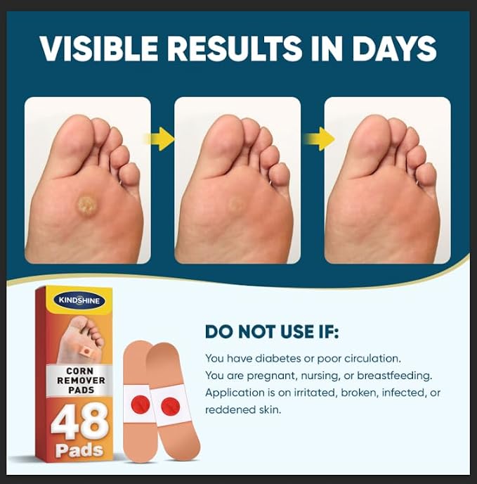 96P Corn Remover Pads for Feet and Toes, Extra Strength 40% Salicylic Acid - Image 4