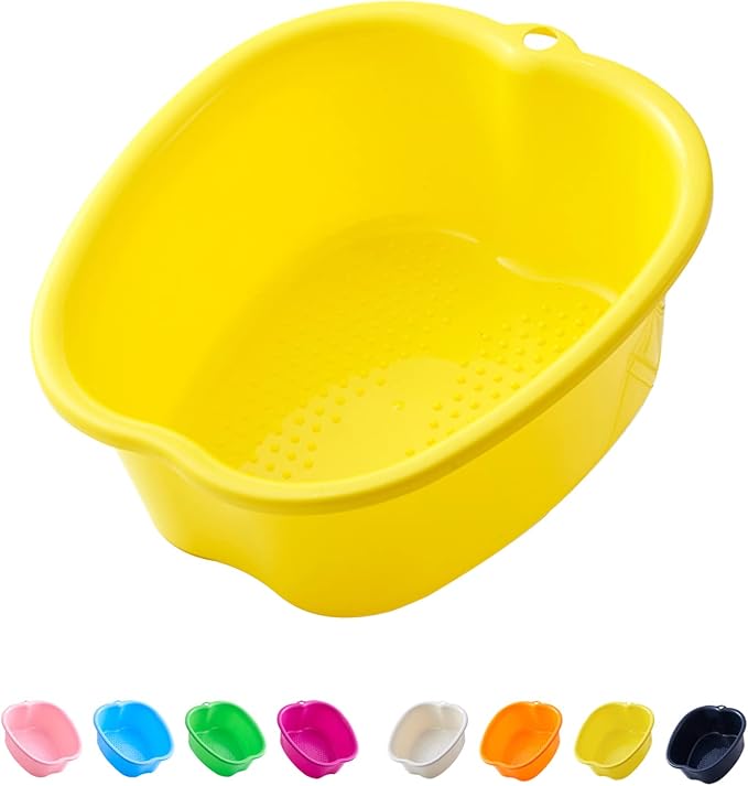 AXLOFO® Foot Soaking Bath Basin, Large Plastic Foot Soaking Tub, Feet Massage by AXLOFO
