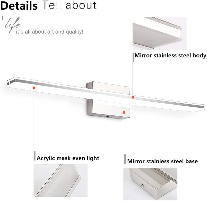 Modern Vanity Light Bar 16W Over Mirror Lights Fixtures - Image 3