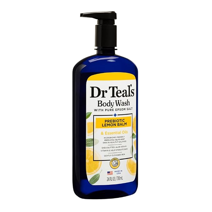 Dr Teal's Body Wash with Prebiotic Lemon Balm, Sage & Thyme Essential Oils - Image 2
