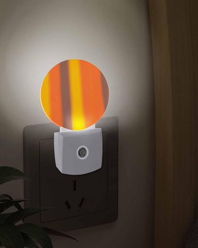 Night Lights Auto Sensor Burnt Orange Yellow Night Light Gradient Color Stripe - Image 3