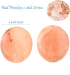 2 Pcs Himalayan Salt Hot Massage Stones Cold Stones Set Warm Rocks Kit - Image 2