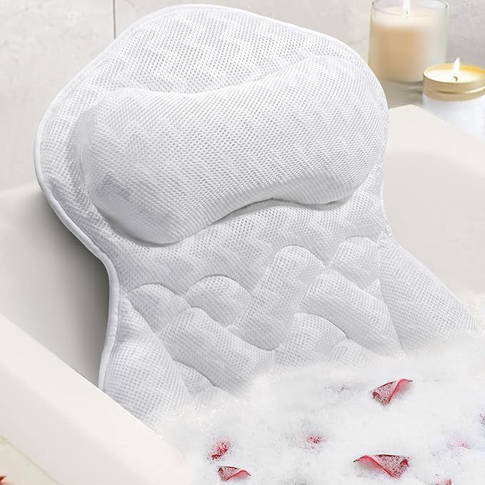 Bath Pillow for Tub, Bathtub Pillow, Bath Pillows for tub Neck and Back Support by ODOX.MS