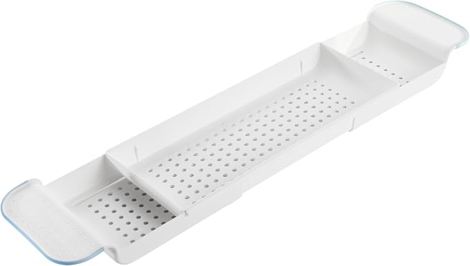 madesmart Expandable Bath Shelf, Adjustable Bathtub Tray - Image 2