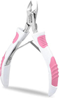 Cuticle Trimmer with Non-Slip Grip Handle Professional Stainless Steel Cuticle by GREENESTETICA
