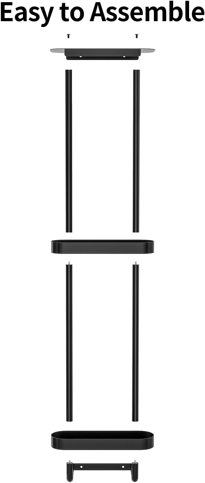 STWWO Bathroom Towel Storage, 36.4 Inch Towel Racks - Image 4